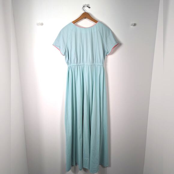 Vintage Vanity Fair Robe Women's Size Small/Medium Blue Full Length - Picture 5 of 11